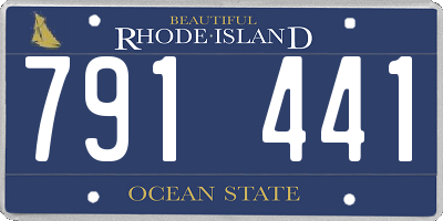 RI license plate 791441