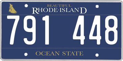 RI license plate 791448