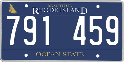 RI license plate 791459