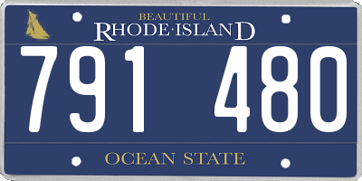 RI license plate 791480