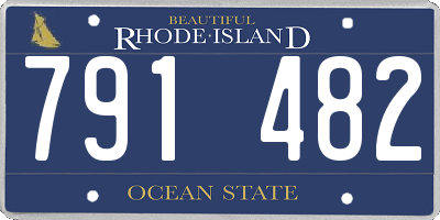 RI license plate 791482