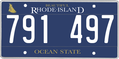 RI license plate 791497