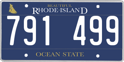 RI license plate 791499