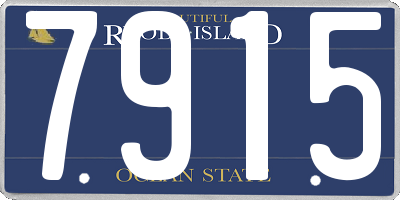 RI license plate 7915