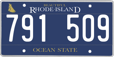 RI license plate 791509
