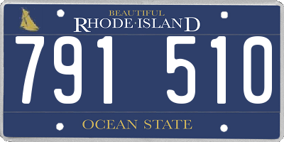 RI license plate 791510