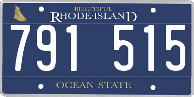 RI license plate 791515