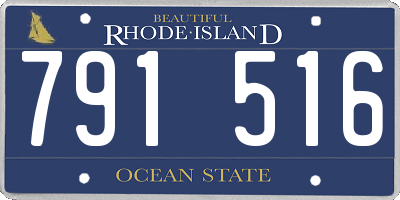 RI license plate 791516