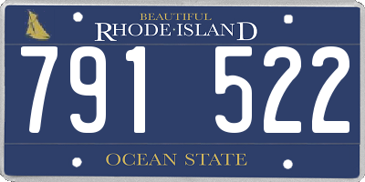 RI license plate 791522