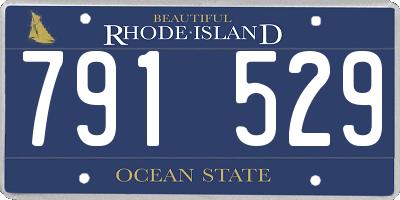 RI license plate 791529