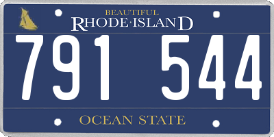 RI license plate 791544