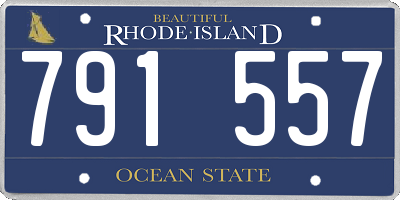 RI license plate 791557
