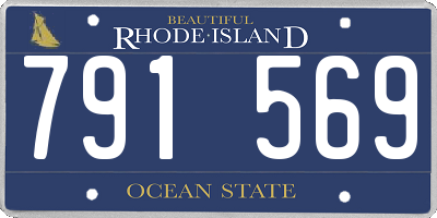 RI license plate 791569