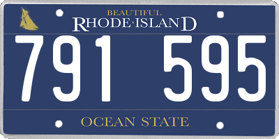 RI license plate 791595
