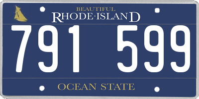 RI license plate 791599