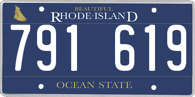 RI license plate 791619