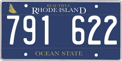 RI license plate 791622