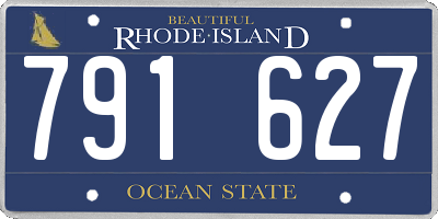 RI license plate 791627
