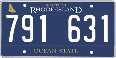 RI license plate 791631