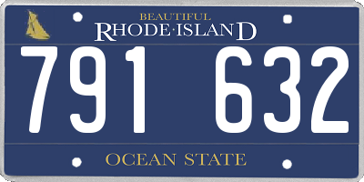 RI license plate 791632