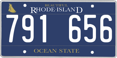 RI license plate 791656
