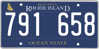 RI license plate 791658