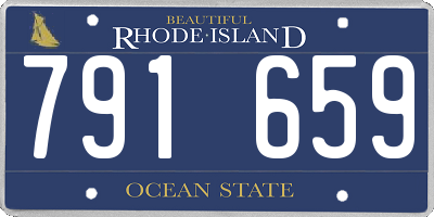RI license plate 791659