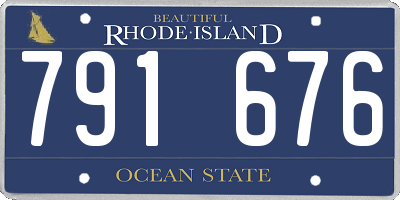 RI license plate 791676