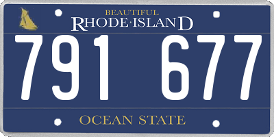 RI license plate 791677