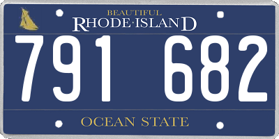 RI license plate 791682