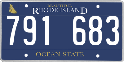 RI license plate 791683