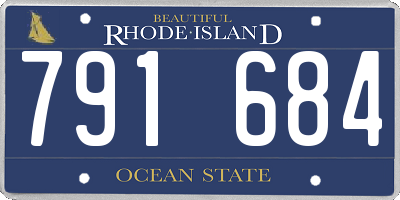 RI license plate 791684