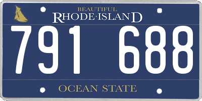 RI license plate 791688