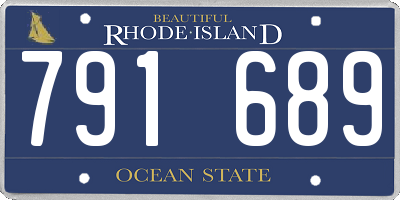 RI license plate 791689