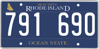 RI license plate 791690