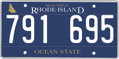 RI license plate 791695