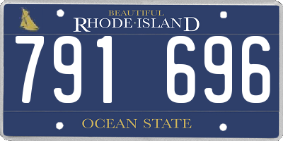 RI license plate 791696