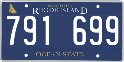 RI license plate 791699