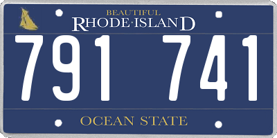 RI license plate 791741