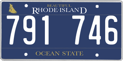 RI license plate 791746