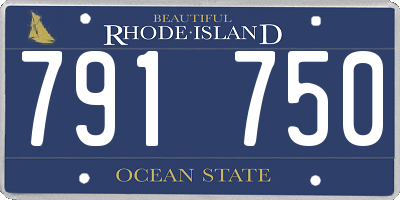 RI license plate 791750