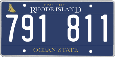 RI license plate 791811