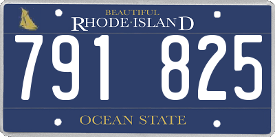 RI license plate 791825