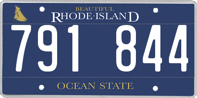 RI license plate 791844
