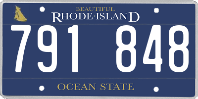 RI license plate 791848