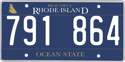 RI license plate 791864
