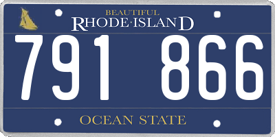 RI license plate 791866
