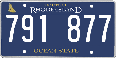 RI license plate 791877