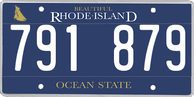 RI license plate 791879
