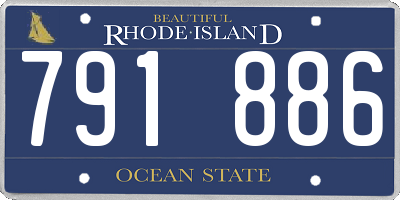 RI license plate 791886